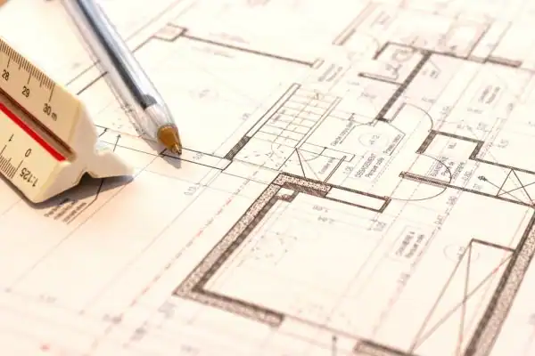 Image of architect Camden drawings